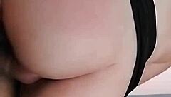 Hot girl rides hard with her tight pink pussy on stepbrother in homemade amateur doggystyle pov action.