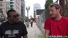 oh wow this fetish babe is totally going down on that big black cock