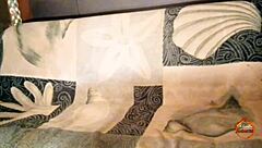 OH YES, HOT MILF KLAUDIAAMBERGIRL RUBS HER HUGE NATURAL TITS IN LINGERIE!