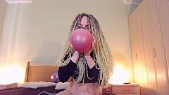 Custom Balloon Video with Curvy Big Tits
