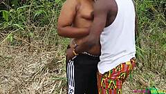 i never expected a simple village walk to lead to such intense outdoor doggystyle passion