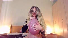 Custom Balloon Video with Curvy Big Tits