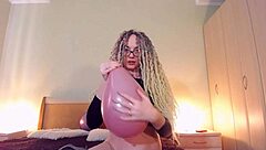 Custom Balloon Video with Curvy Big Tits