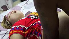 Hot ass babe takes intense anal from hung guy in dorm room. Curvy Colombian moans during rough interracial pounding.