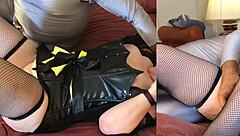 Granny Batgirl's tight kitty gets licked and fucked hard 🦇😈 shame on that naughty action!