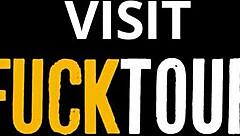 Blue-Eyed Brunette Bombshell Deepthroats Huge Cock in Homemade Sex Tape!