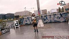 german ugly housewife picked up on street for casting fuck