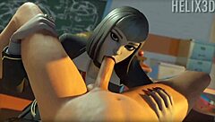 Vivica Saint eagerly performs oral on a throbbing member in this intimate scene