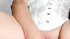 colombian latina in leggings masturbates with big pussy lips exposed