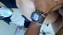 I rim the bbc bull and suck him hard before riding in amazon position for creampie