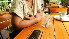 Chubby Mature Milf Boldly Flashing Her Hairy Tits Outdoors