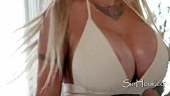 Stripper with Big Tits Cheats and Strips Clothes Ripped in Bimbo Action!