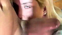 Latina goddess deepthroats cock. She swallows cum in sloppy facial.