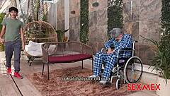 come on old man, fuck my big ass in this dirty creampie threesome!