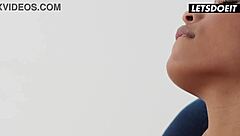 I adore how these step sisters tease and share a big cock sensually