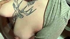 Latina goddess deepthroats cock. She swallows cum in sloppy facial.