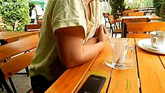 Chubby Mature Milf Boldly Flashing Her Hairy Tits Outdoors