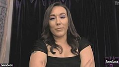 i love how sinn sage strips off her lingerie to reveal her wet pussy and natural tits