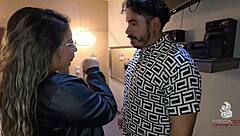 He picks up a cumbia singer and takes her straight to his bed for mature milf riding and deepthroat action.