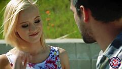 Blonde Teen Bailey Rewards Man With Hardcore Blowjob And Doggystyle Creampie