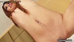 a LUSCIOUS brunette with BIG lips SHOWS off her TALENTS in captivating display