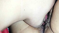 Filipina girlfriend enjoys close up licking in homemade video session