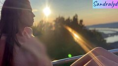 Oh man, nothing beats some outdoor nipple play with a pretty Hungarian brunette!