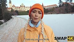 swap4k started with a sunday walk but ended in our bed with a hot latina wife for her first bisexual threesome experience watching the cuckold action unfold