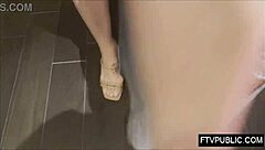 Public Mall Nudity Sparks Intriguing Outdoor Flashing With American Pornstar