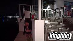 i feel so excited sucking that big black cock outside miami hotel with michelle martinez in wet passionate encounter.