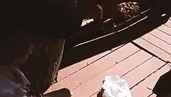 Why do these camping lesbian chicks get so wild fingering petite teen pussy outdoors?