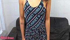 Stressed Worker Enjoys Brazilian Brunette Pussy Relief