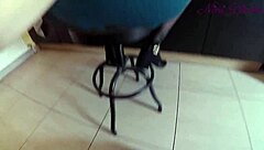 Generous GIRL pulled aside her BIG PANTIES to get FUCKED in the KITCHEN