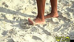 giggles teases with close-up feet strutting in sexy heels