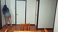 Oh Wow, This Stepmother Gets Surprised with Rough Doggystyle Sex on the Kitchen Table Before Breakfast!