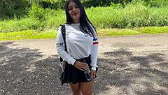 Petite Colombian Babe Rides In Doggystyle Pov Couple Game