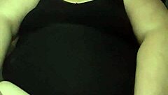 Wife boldly rides dildo on dryer in amateur BBW session.