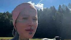 Crossdressing Tattooed Transsexual Vibes With Goals To Reach Finish Line