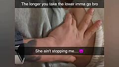 Cheating college girlfriend gets fucked roughly on Snapchat to pay debt with cum on ass