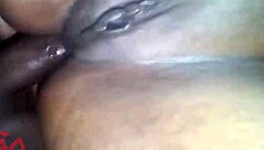 Black bbw gets anal action with big ass and natural tits in homemade play