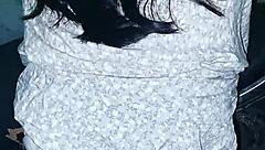 Riding motorcycle in the alley, we almost got caught by neighbors!