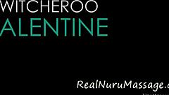 Oriental masseuse delivers a sensual handjob and blowjob, culminating in a satisfying cumshot during the erotic nuru massage session.