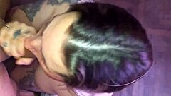 Second part of choking on rich cum from his massive verga