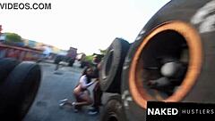 oh god, feeling that ebony deepthroat magic from big booty jayla foxx outdoors, she's a total legend!