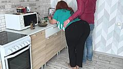 Mature Woman Lets Him Touch Her Big Ass