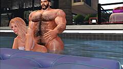 hey, you just can't resist a hot guy like cam heyward in this wild group scene