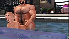 hey, you just can't resist a hot guy like cam heyward in this wild group scene