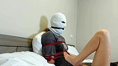 Masked Dude Bound and Treated Like a Slave in BDSM Fetish Session