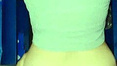 Hey, that amateur moment in the storage area turned into an intimate standing encounter with natural vibes.