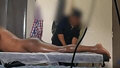 ass flashing to massaging girl in thailand